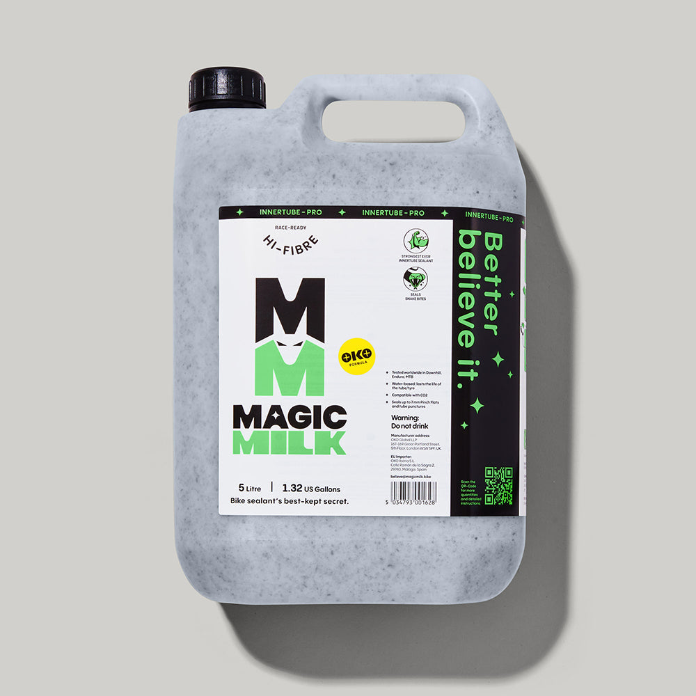 Magic Milk Innertube-Pro Hi-Fibre sealant bottle — front view