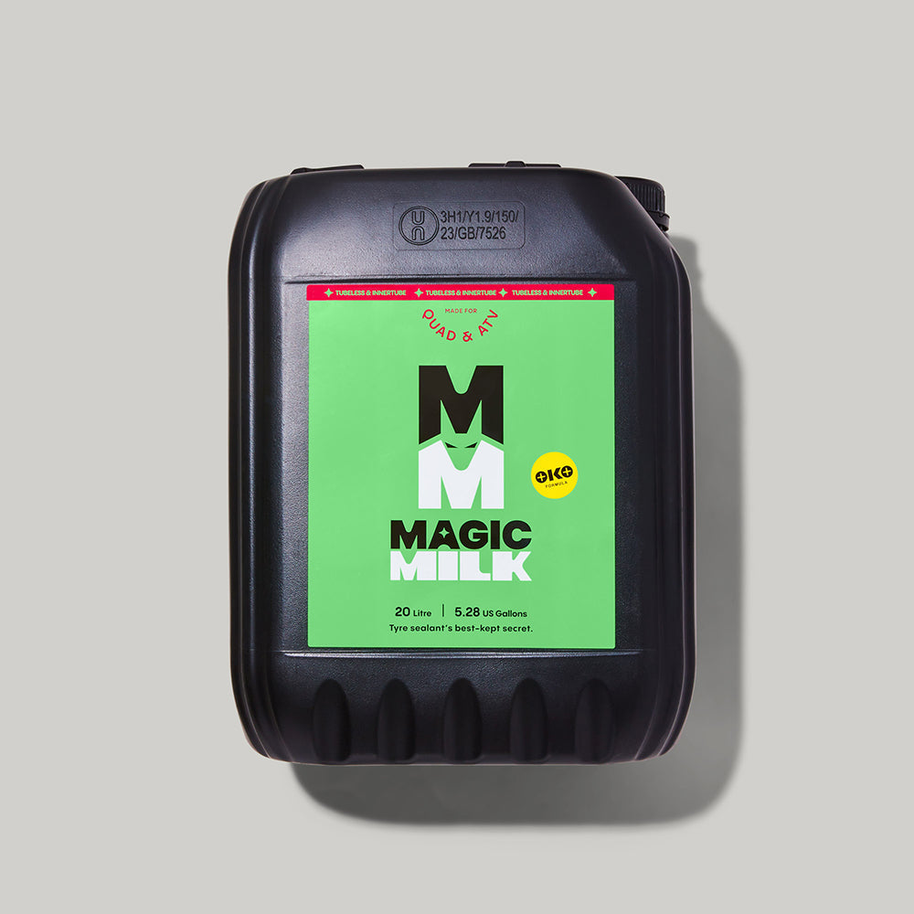 Magic Milk Quad & ATV sealant — 20-litre workshop size for farm, fleet and competition workshops
