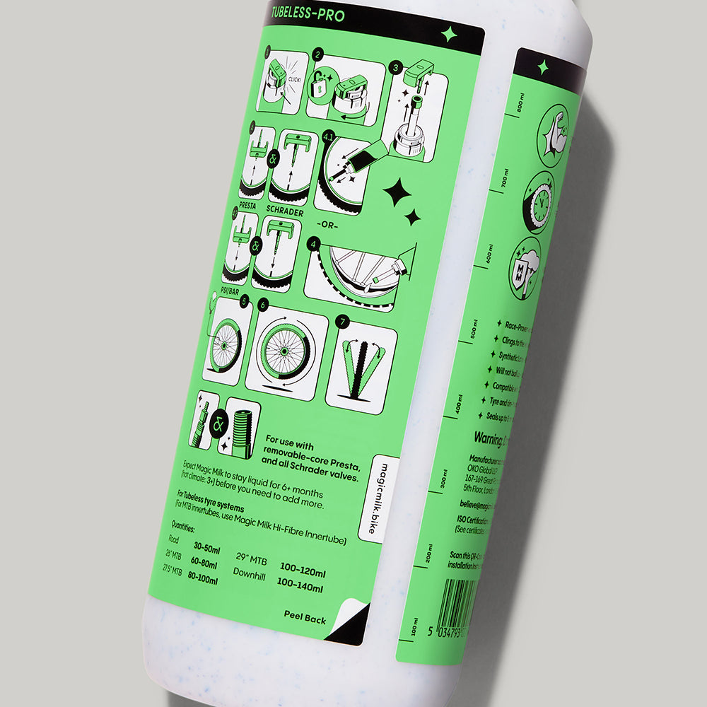 Tubeless Tyre Sealant — Seals 8mm Punctures | Magic Milk