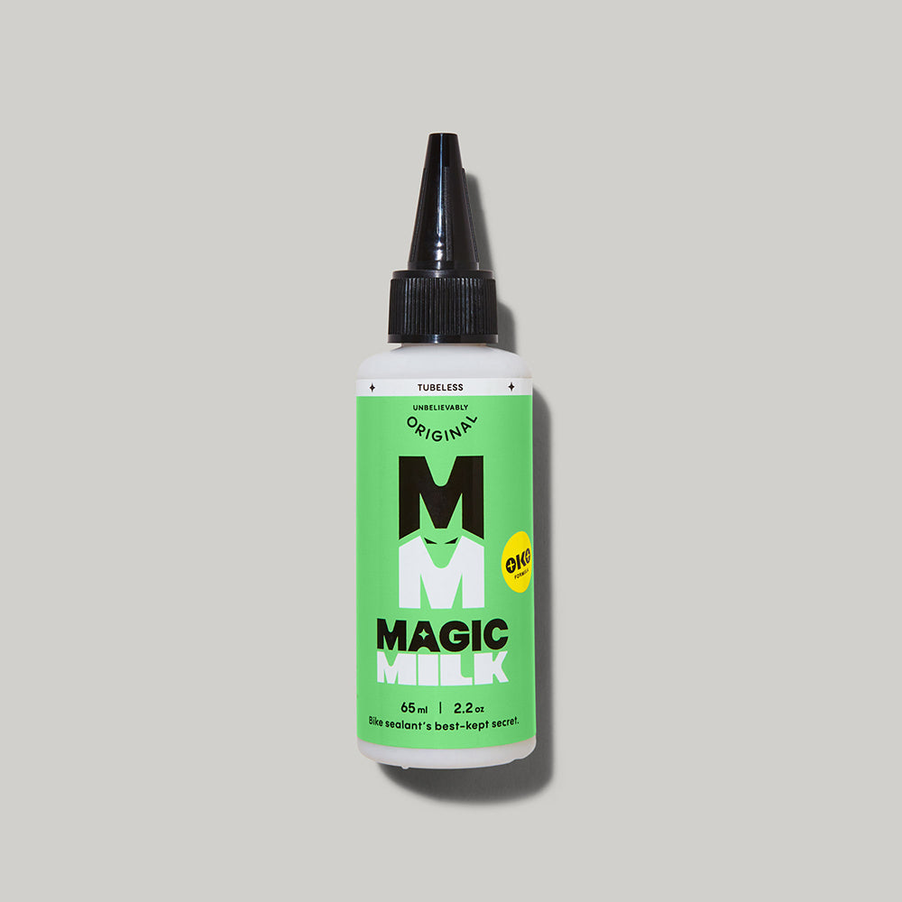 Magic Milk Tubeless Original sealant bottle — front view