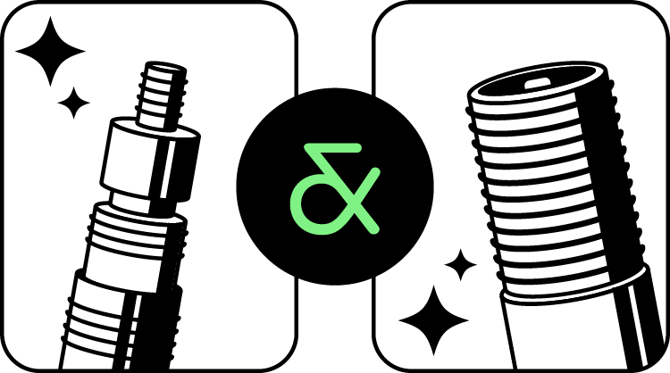 Presta and Schrader valve icon