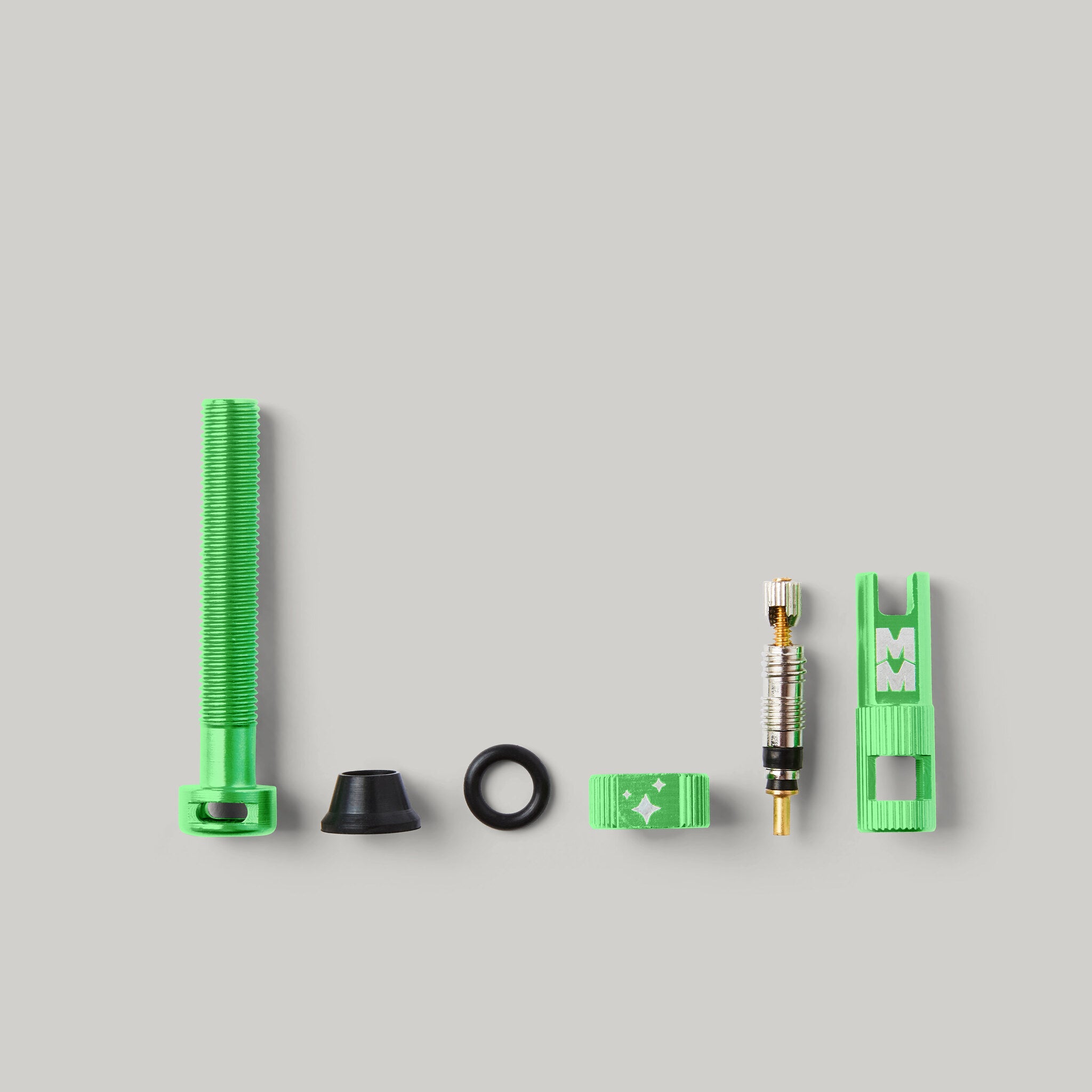 Magic Milk Tubeless Valve — exploded components